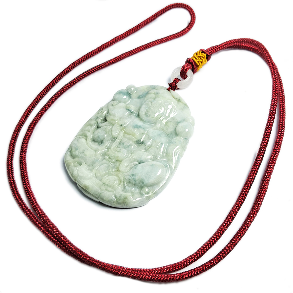 蓮花觀音{緬甸玉}玉珮【十方】135409