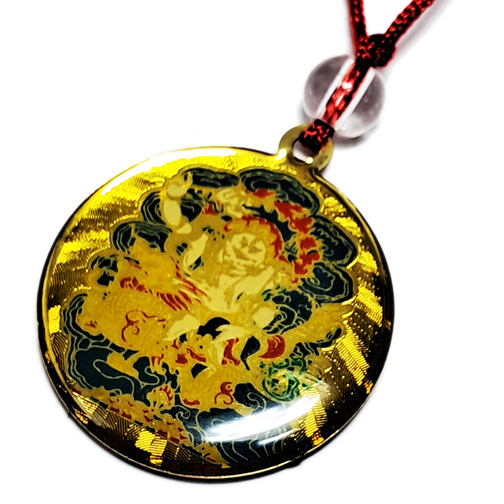 白財神{彩繪}銅佛牌【十方】136026