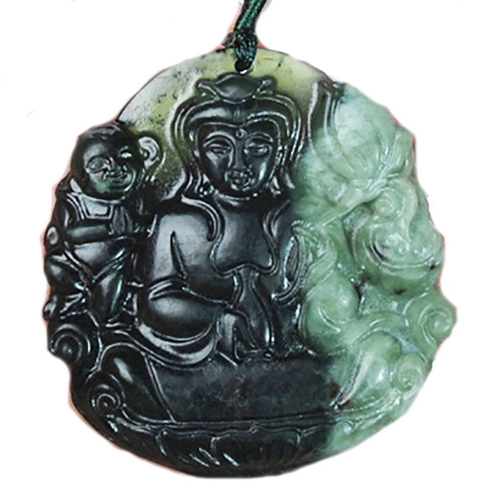 觀音{雲南黃龍玉}項鍊【十方】135742