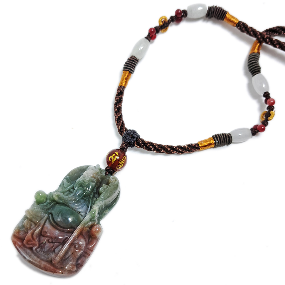 關聖帝君{印度瑪瑙}項鍊【十方】137620
