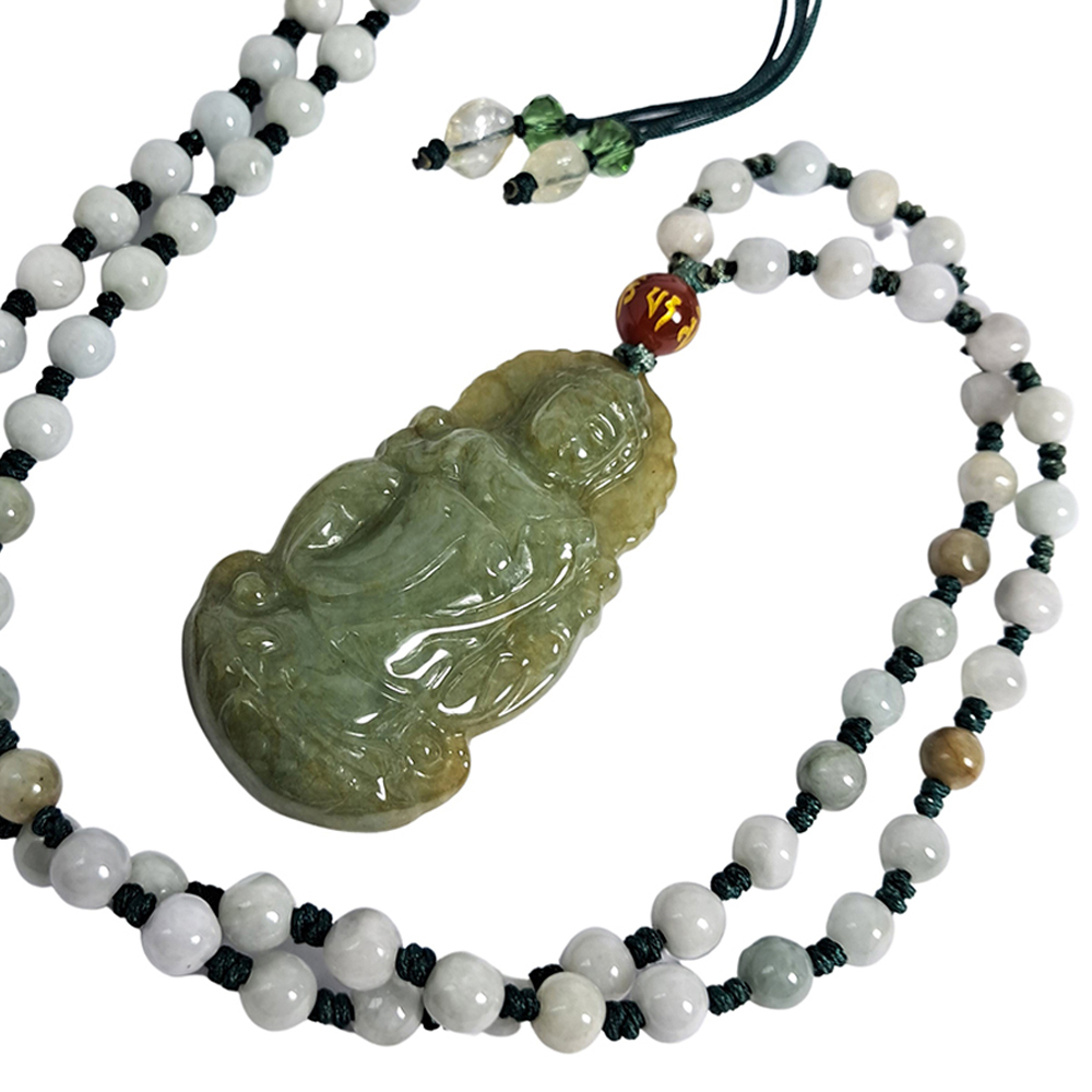 白衣觀音{緬甸玉}項鍊【十方】138142