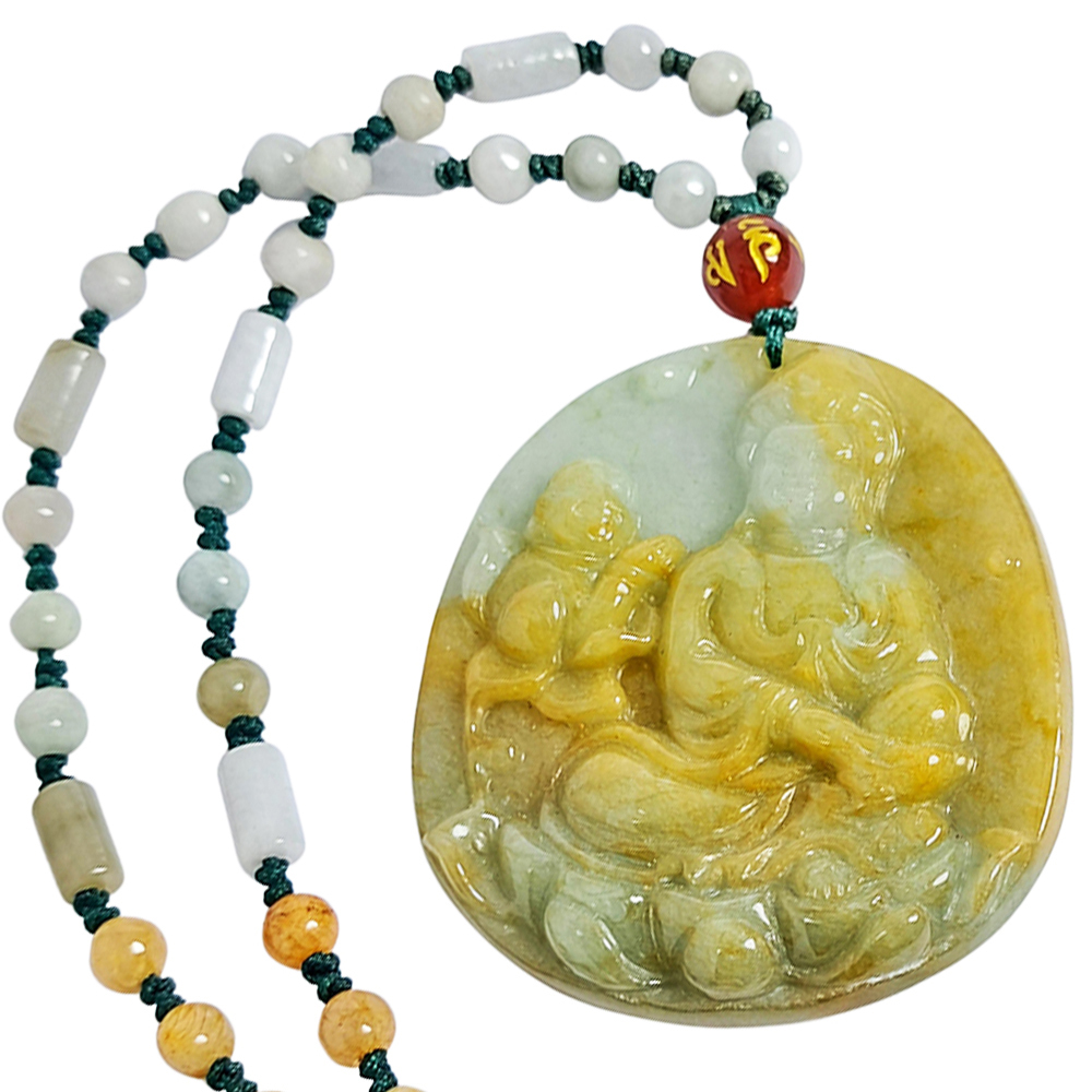 送子觀音{緬甸玉}項鍊【十方】138139
