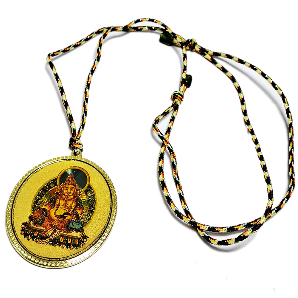 黃財神彩繪銅五色線項鍊【十方】138764