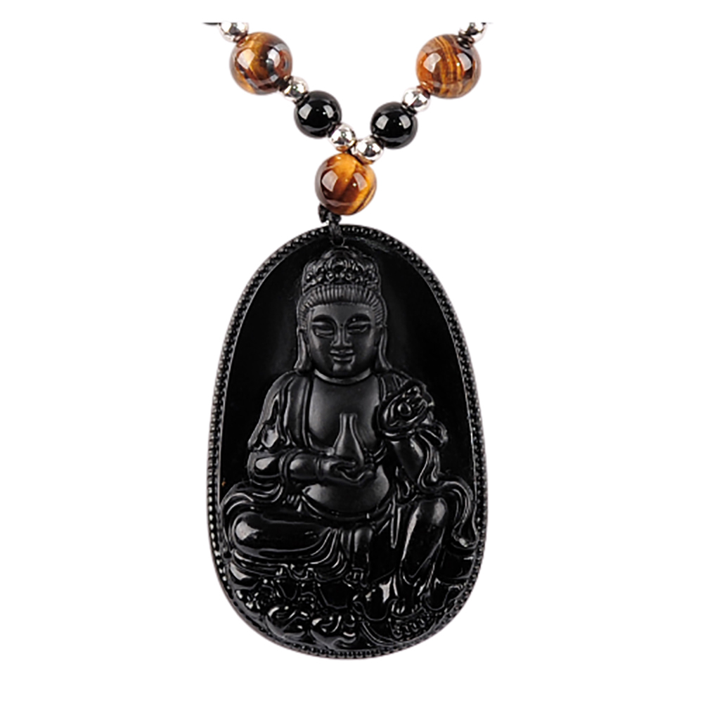 寶瓶觀音黑琉璃項鍊【十方】140656