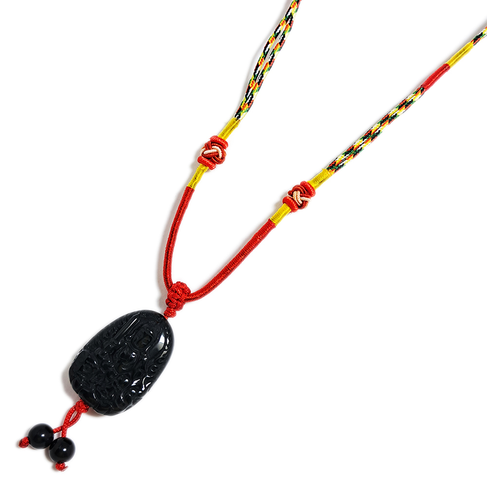 文殊菩薩{彩虹黑曜石}項鍊【十方】147918