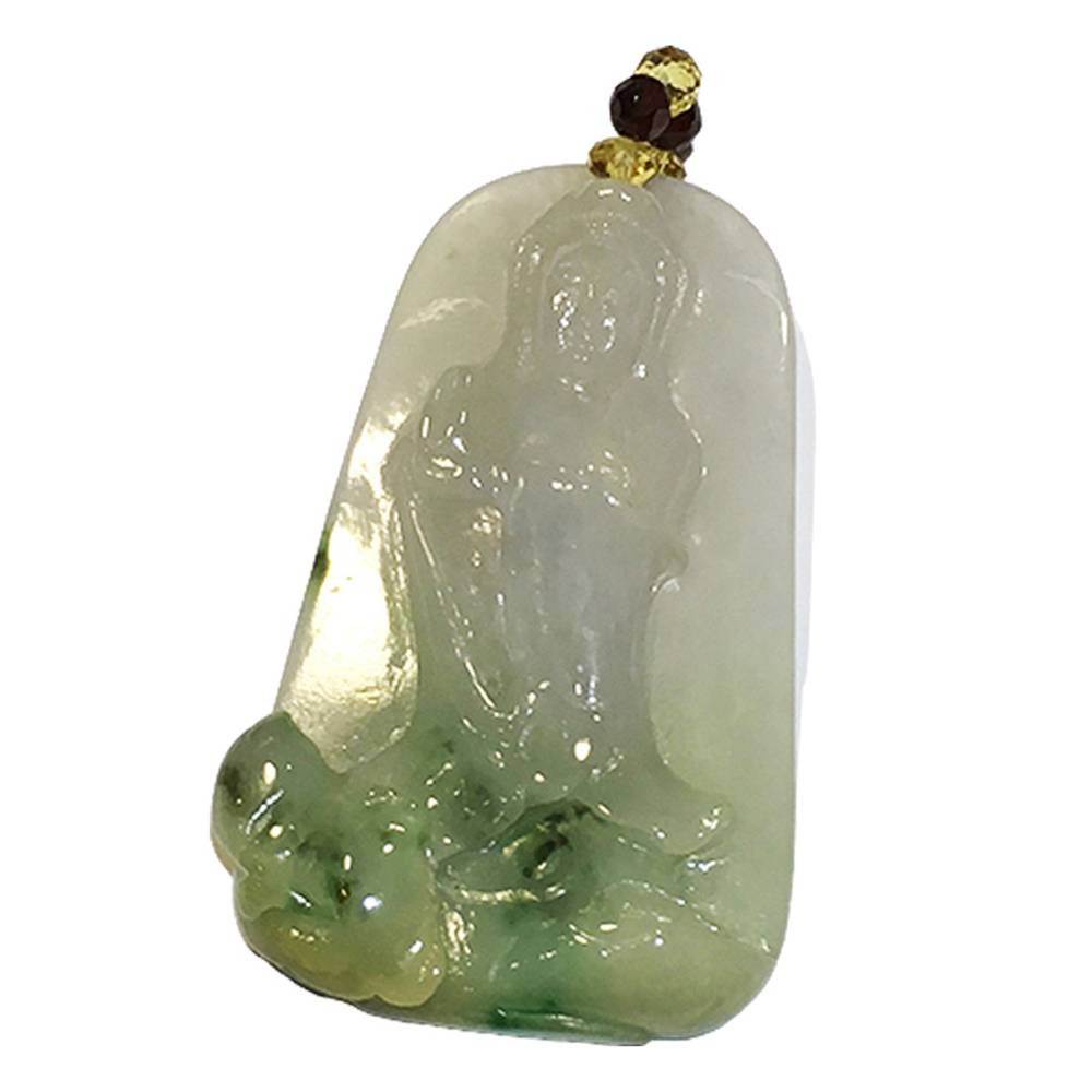 觀音玉珮 三彩5.5*3.2*0.7公分【十方】143620