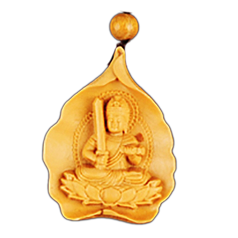 文殊菩薩{黃楊木}項鍊【十方】【十方】147795