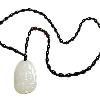 彌陀白玉+黑玉髓項鍊【十方】150274