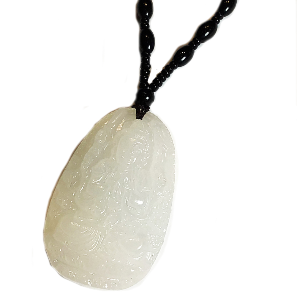 千手觀音白玉+黑玉髓項鍊【十方】150270