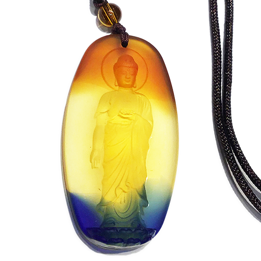 阿彌陀佛 極彩琉璃水晶項鍊【十方】149685