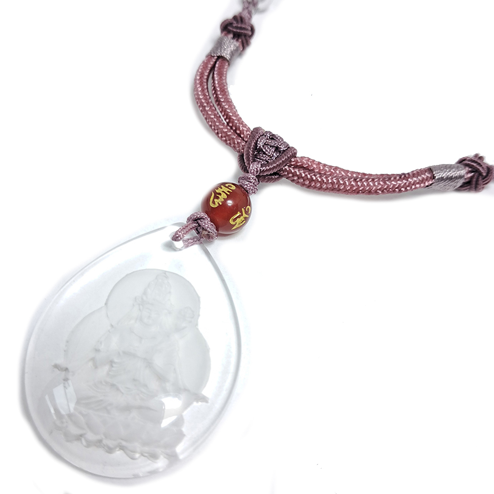 勢至菩薩{水晶}中國結項鍊【十方】152104