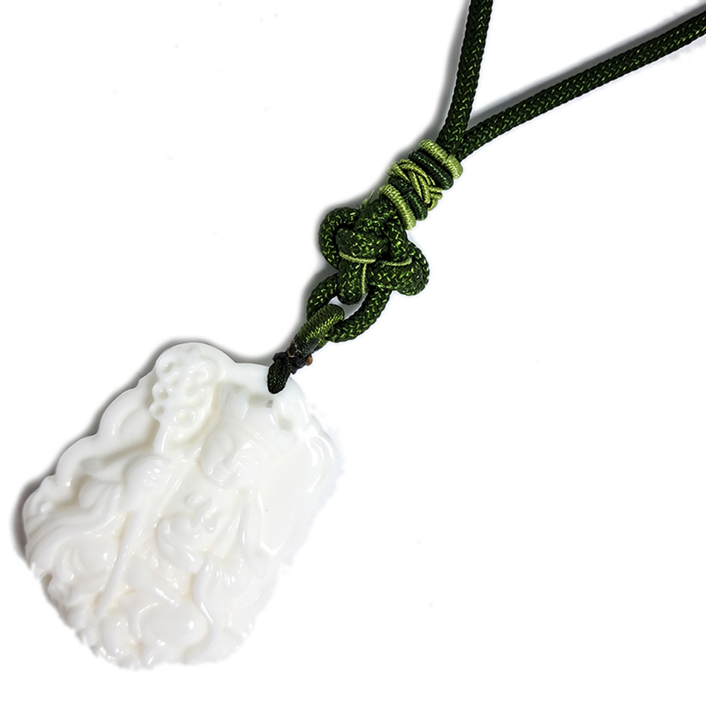 地藏菩薩{硨磲}五色線中國結項鍊【十方】152150