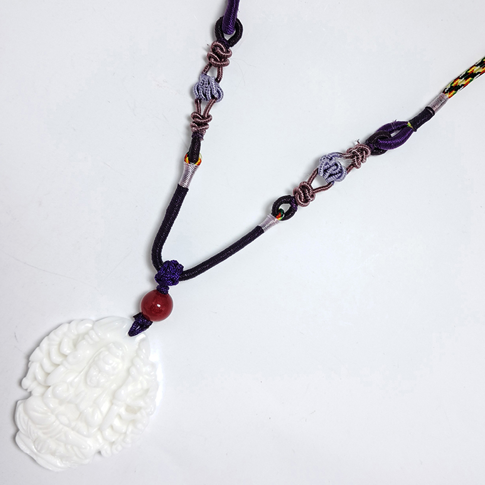 千手觀音硨磲五色線中國結項鍊【十方】152157