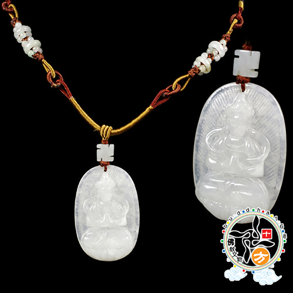 合掌觀音白玉佩項鍊【十方】119493