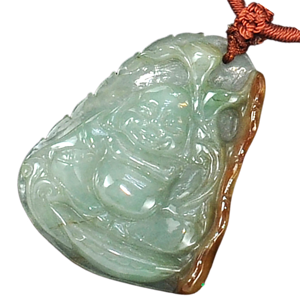 彌勒佛老三彩玉佩項鍊【十方】119550