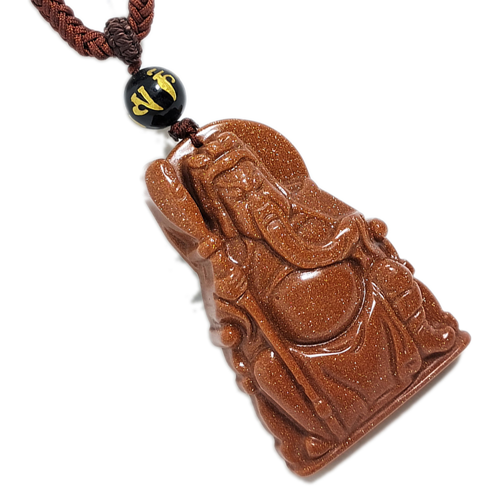 關聖帝君{金砂石}中國結項鍊【十方】124466