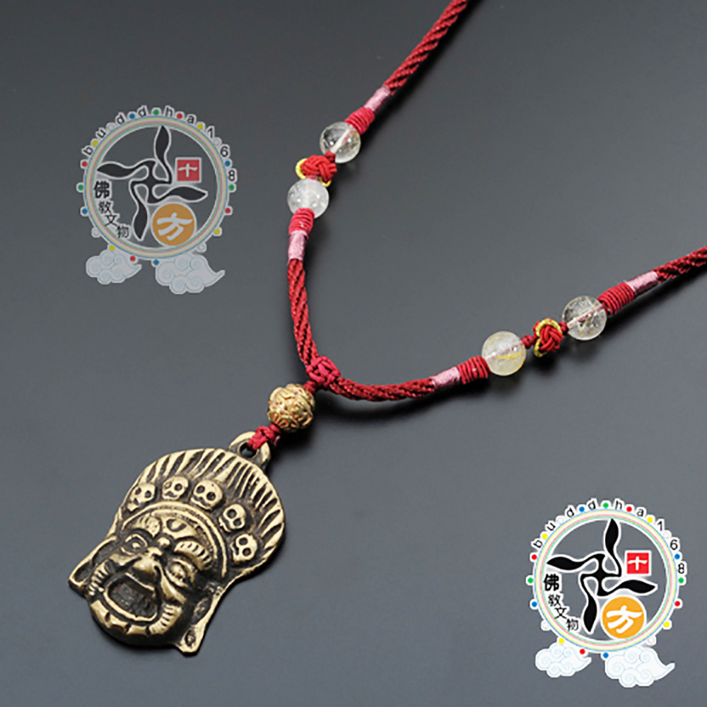 瑪哈嘎啦{銅牌}中國結項鍊【十方】130134