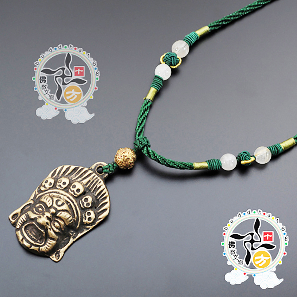 瑪哈嘎啦{銅牌}中國結項鍊【十方】130133