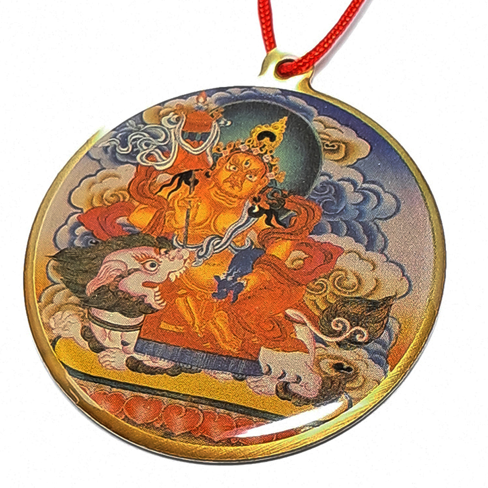 財寶天王{彩繪}銅佛牌【十方】130004