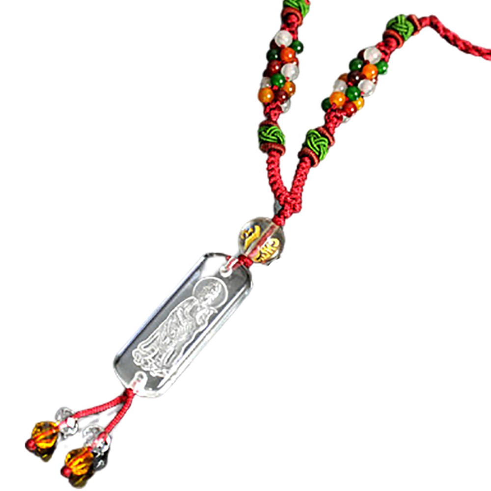 大勢至菩薩{水晶}長方中國結項鍊【十方】130737