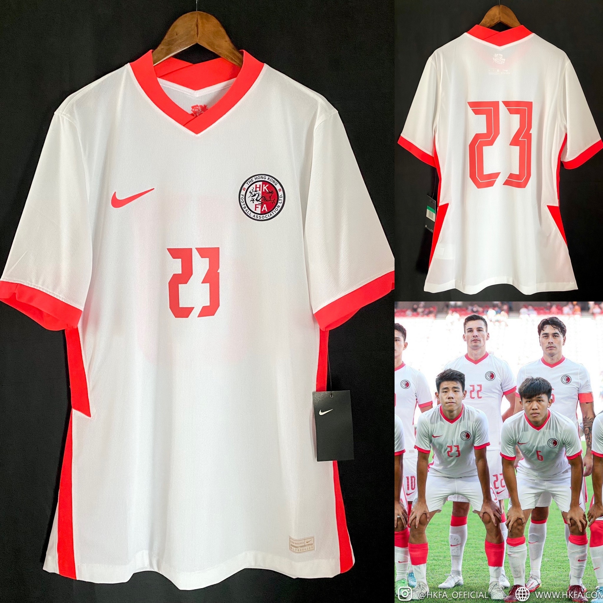 Hong Kong Football Team 2020-2022 Nike Away player issue shirt