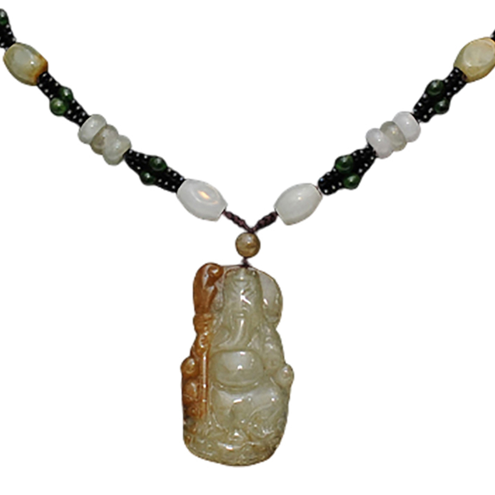 關聖帝君蜜糖黃玉佩項鍊【十方】132291