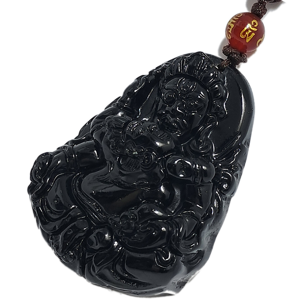 綠財神{黑曜岩}項鍊【十方】132928