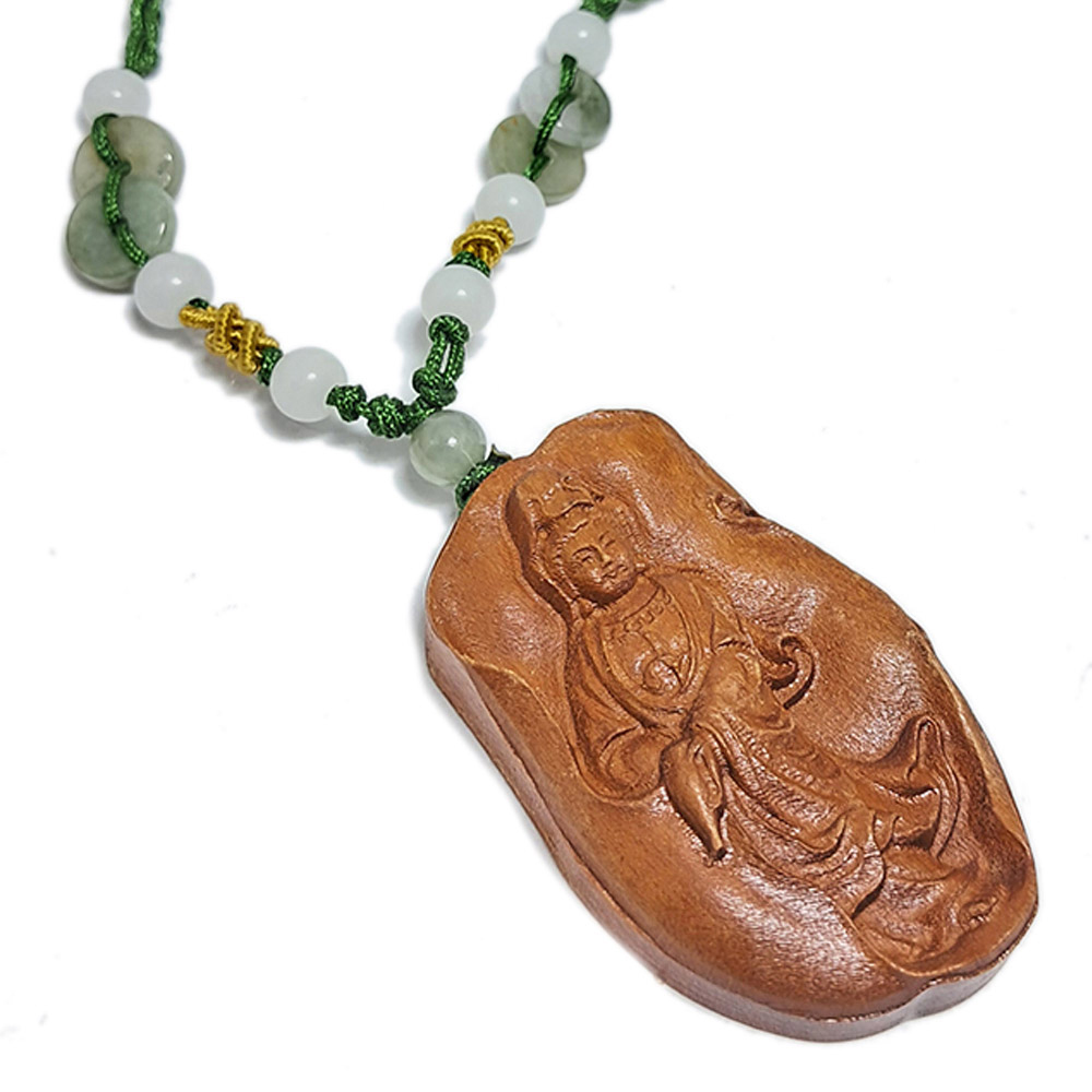 自在觀音{桃木}中國結項鍊【十方】134279