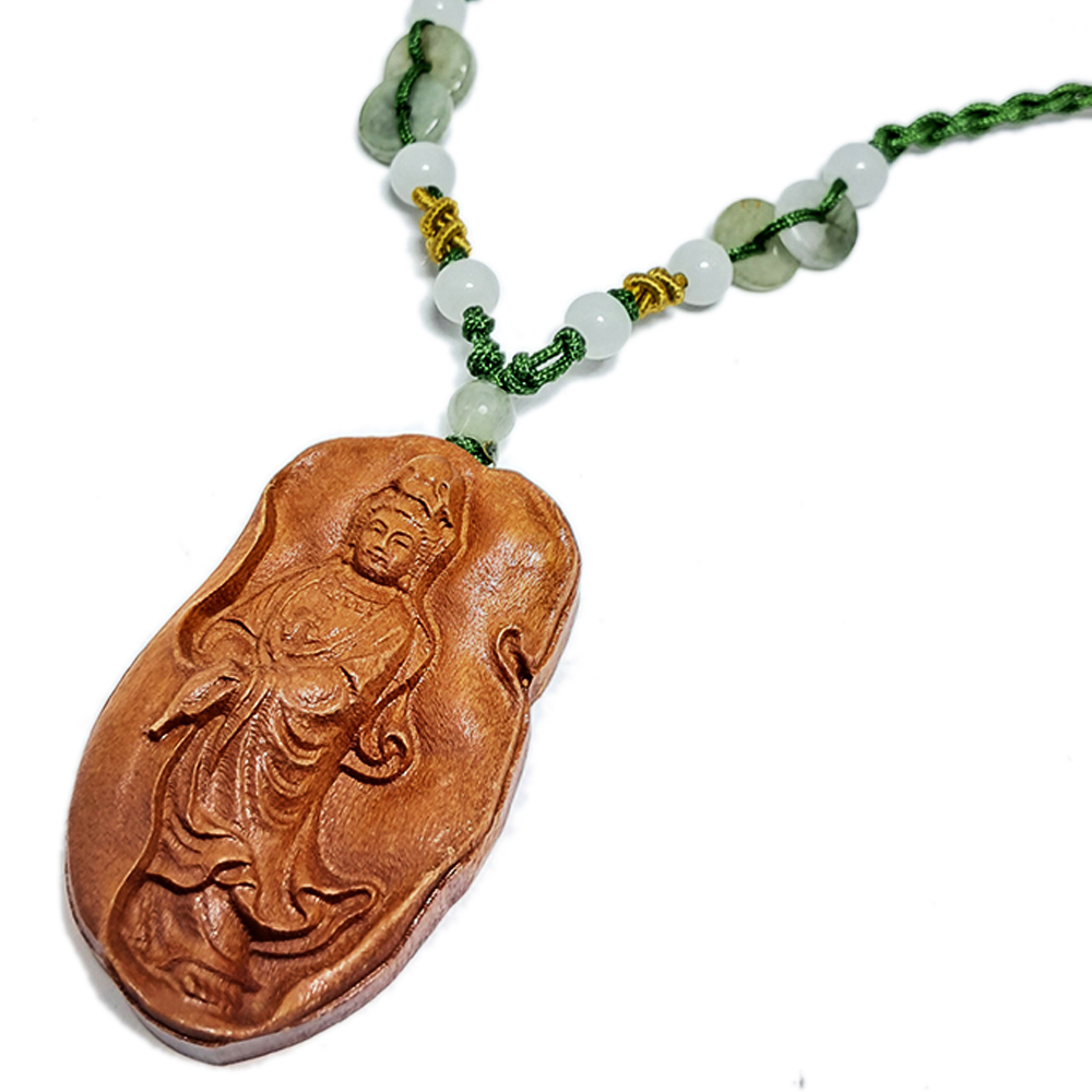 自在觀音{桃木}中國結項鍊【十方】134279