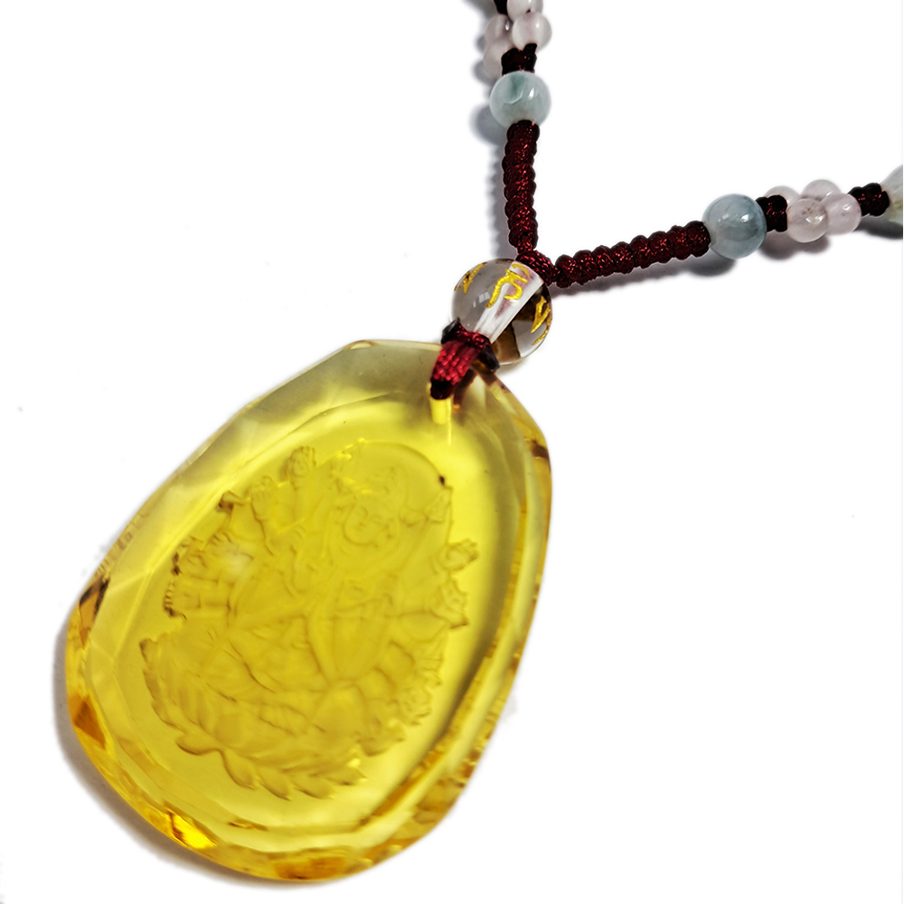 千手觀音{黃晶}中國結項鍊【十方】134493