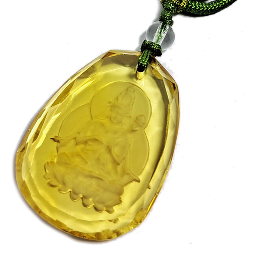 大勢至菩薩{黃晶}中國結項鍊【十方】134464