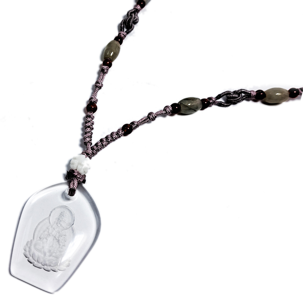 大勢至菩薩{水晶}中國結項鍊【十方】134503