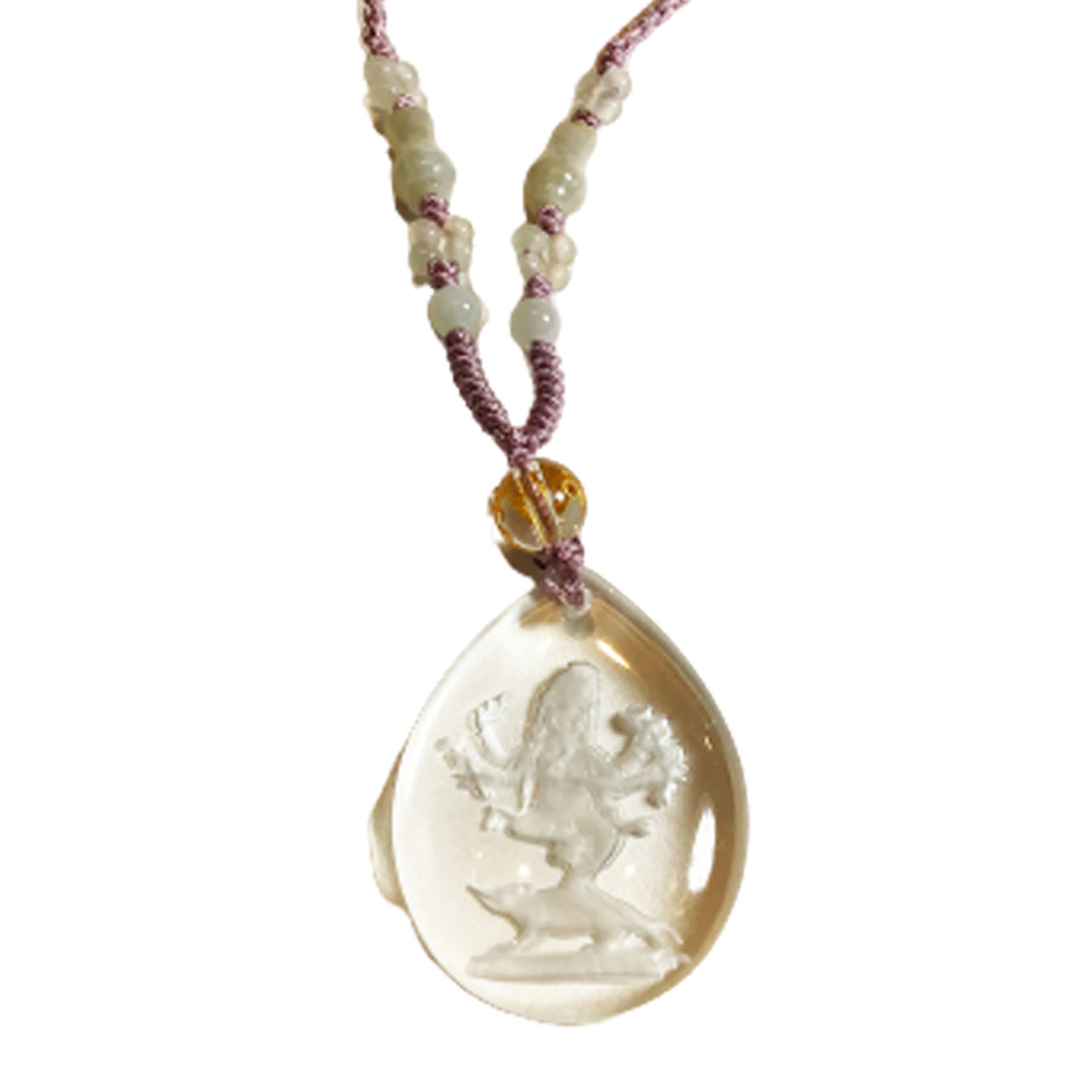 象鼻財神{水晶}中國結項鍊【十方】134511