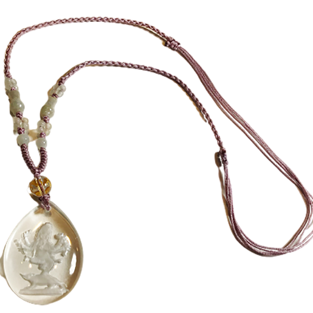 象鼻財神{水晶}中國結項鍊【十方】134511