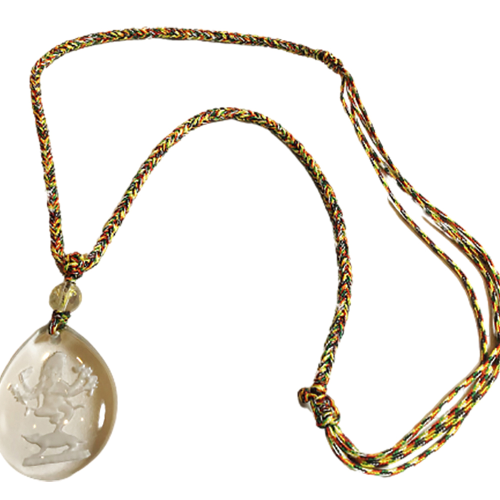 象鼻財神{水晶}中國結項鍊【十方】134517