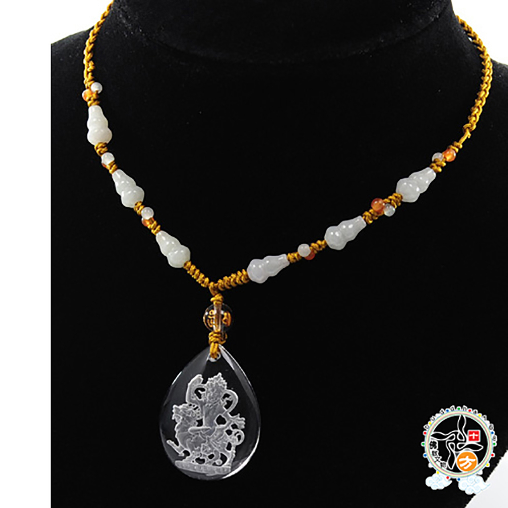 綠財神{水晶}中國結項鍊【十方】134587