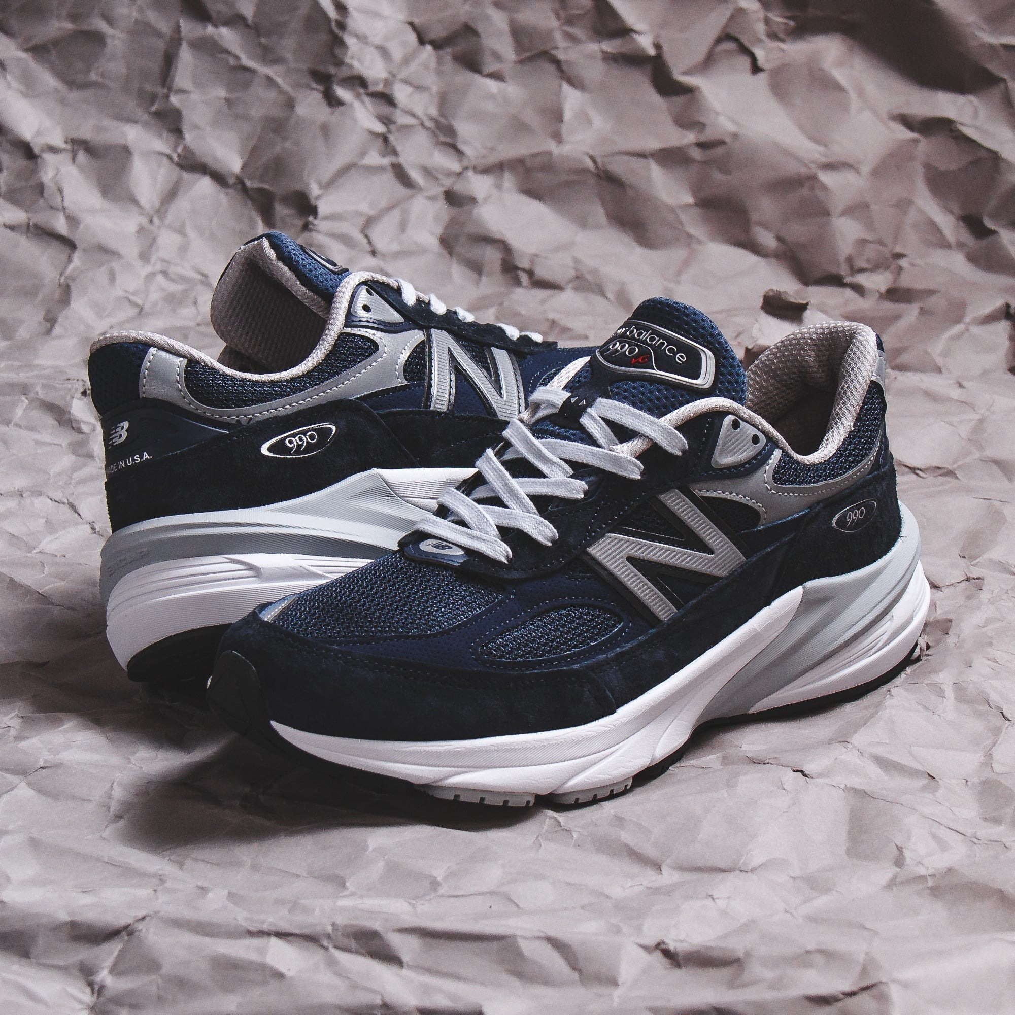 28cmDワイズNew Balance 990V6 ニューバランス M990NV6 ネイビー - 靴