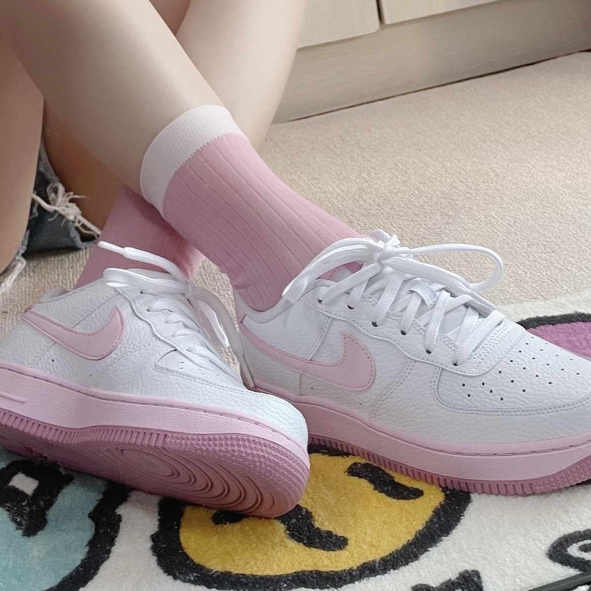 NIKE AIR FORCE 1 LOW (GS) 草莓優格 大童 CT3839-107