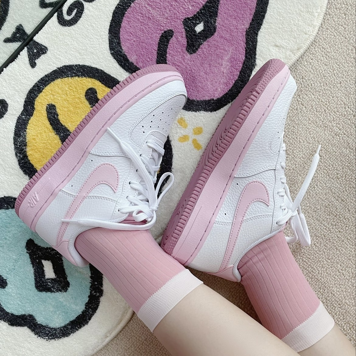 NIKE AIR FORCE 1 LOW (GS) 草莓優格 大童 CT3839-107