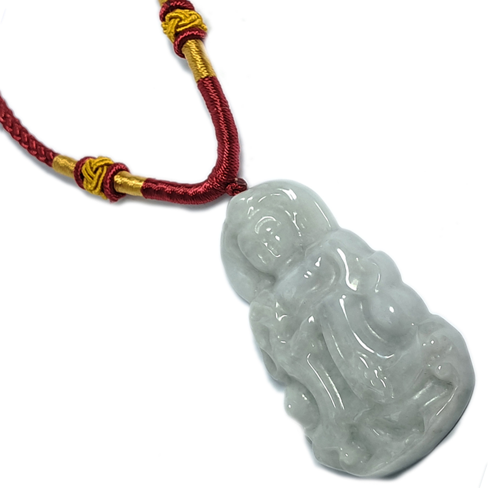 觀自在菩薩{緬甸玉}玉珮【十方】135379