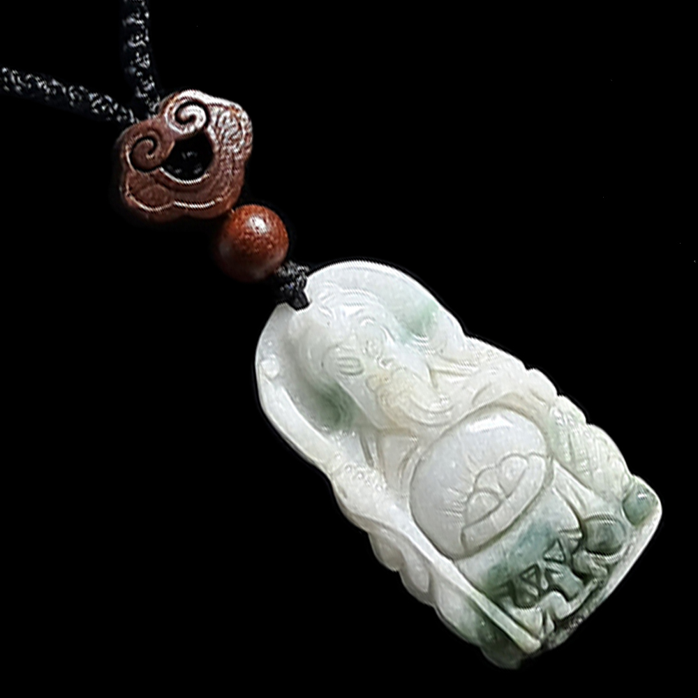 關聖帝君{緬甸玉 }玉珮【十方】135459