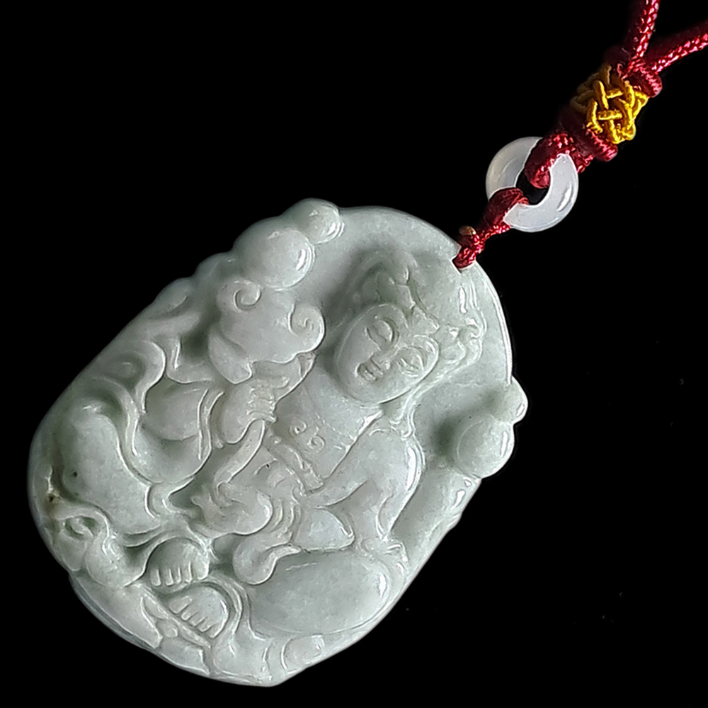 蓮花觀音{緬甸玉}玉珮【十方】135410