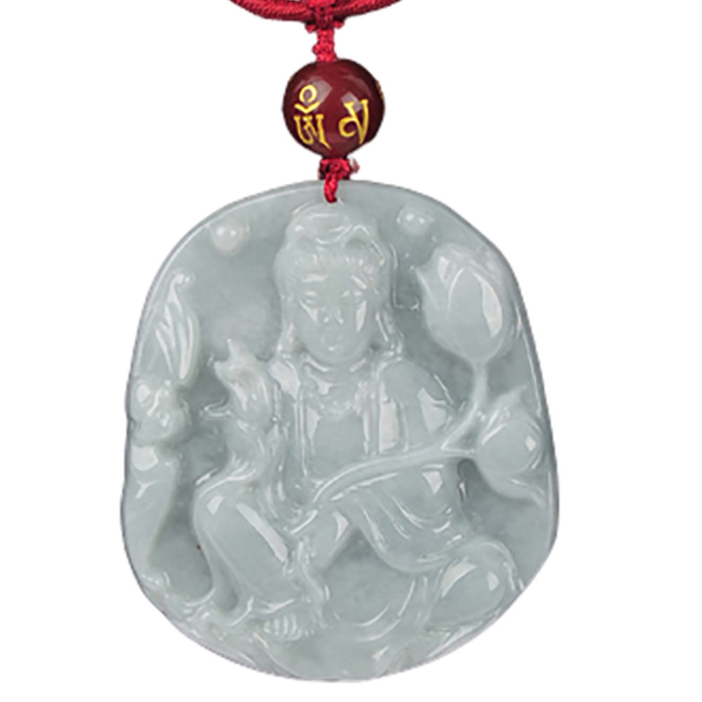 自在觀音{芙蓉綠}玉珮【十方】137029