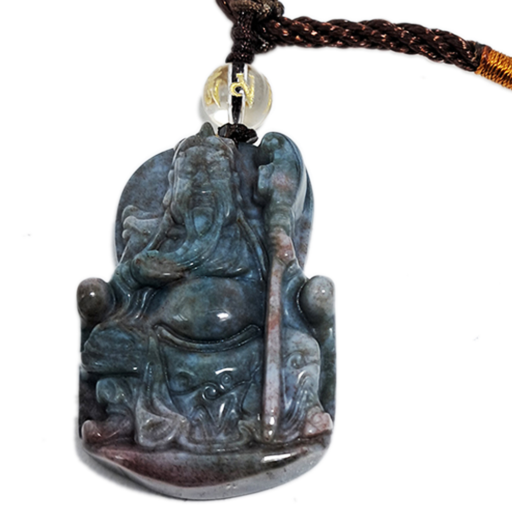 關聖帝君{印度瑪瑙}項鍊【十方】137619