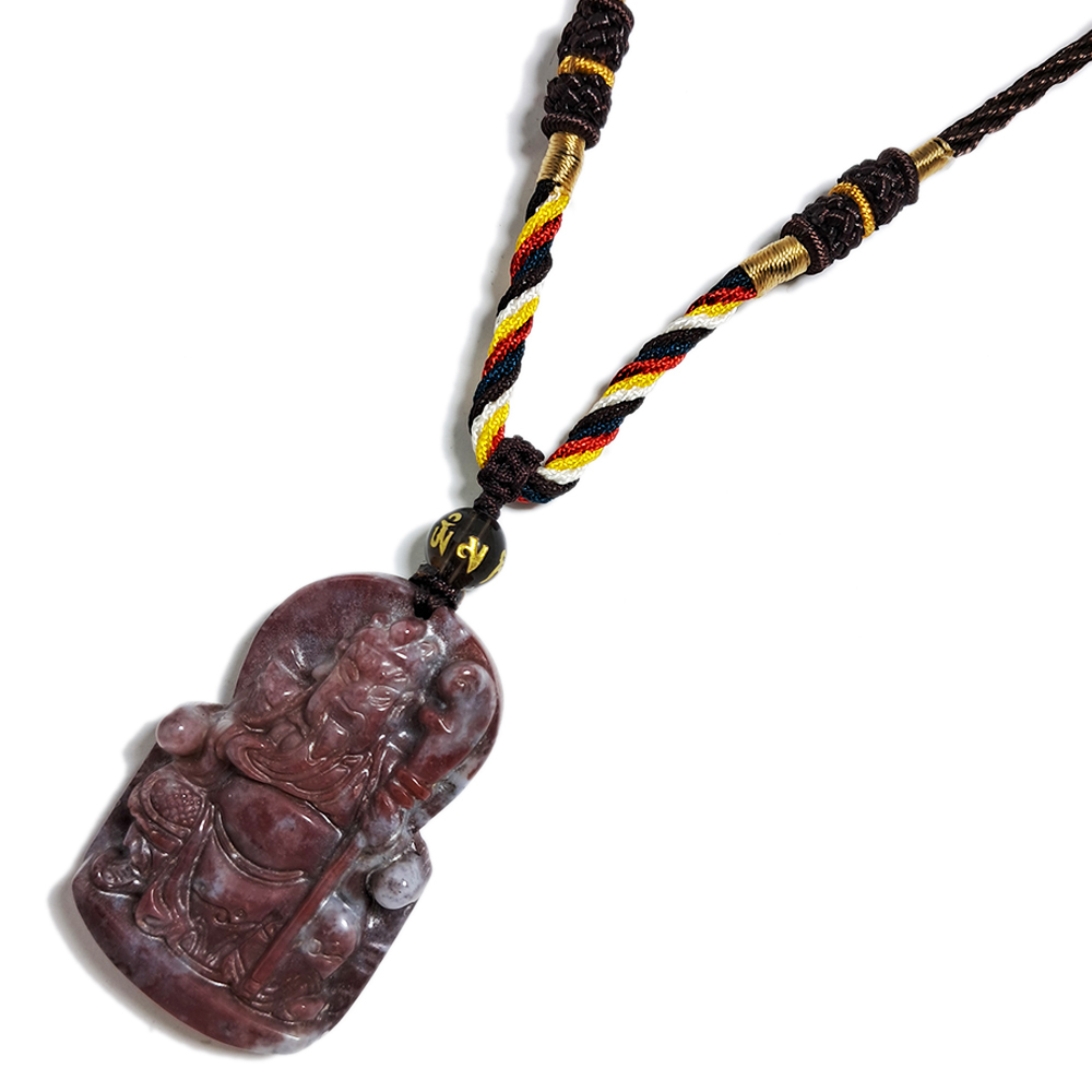 關聖帝君{印度瑪瑙}項鍊【十方】137839