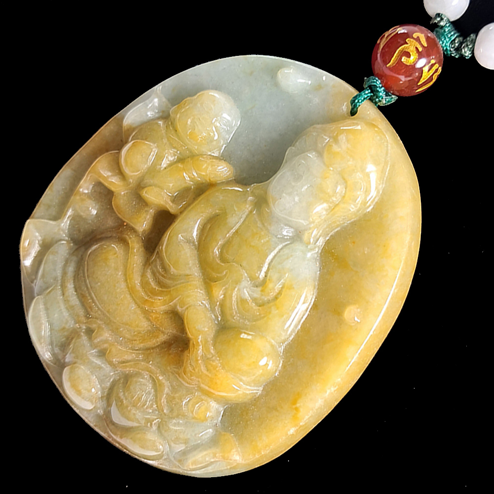 送子觀音{緬甸玉}項鍊【十方】138139