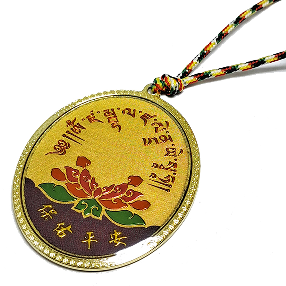 黃財神彩繪銅五色線項鍊【十方】138764