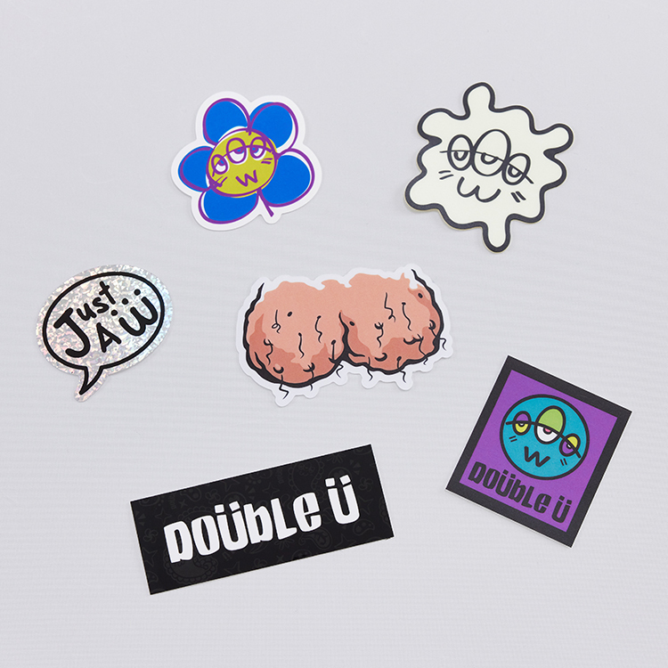 Double U貼紙-第一彈｜六入(包)
