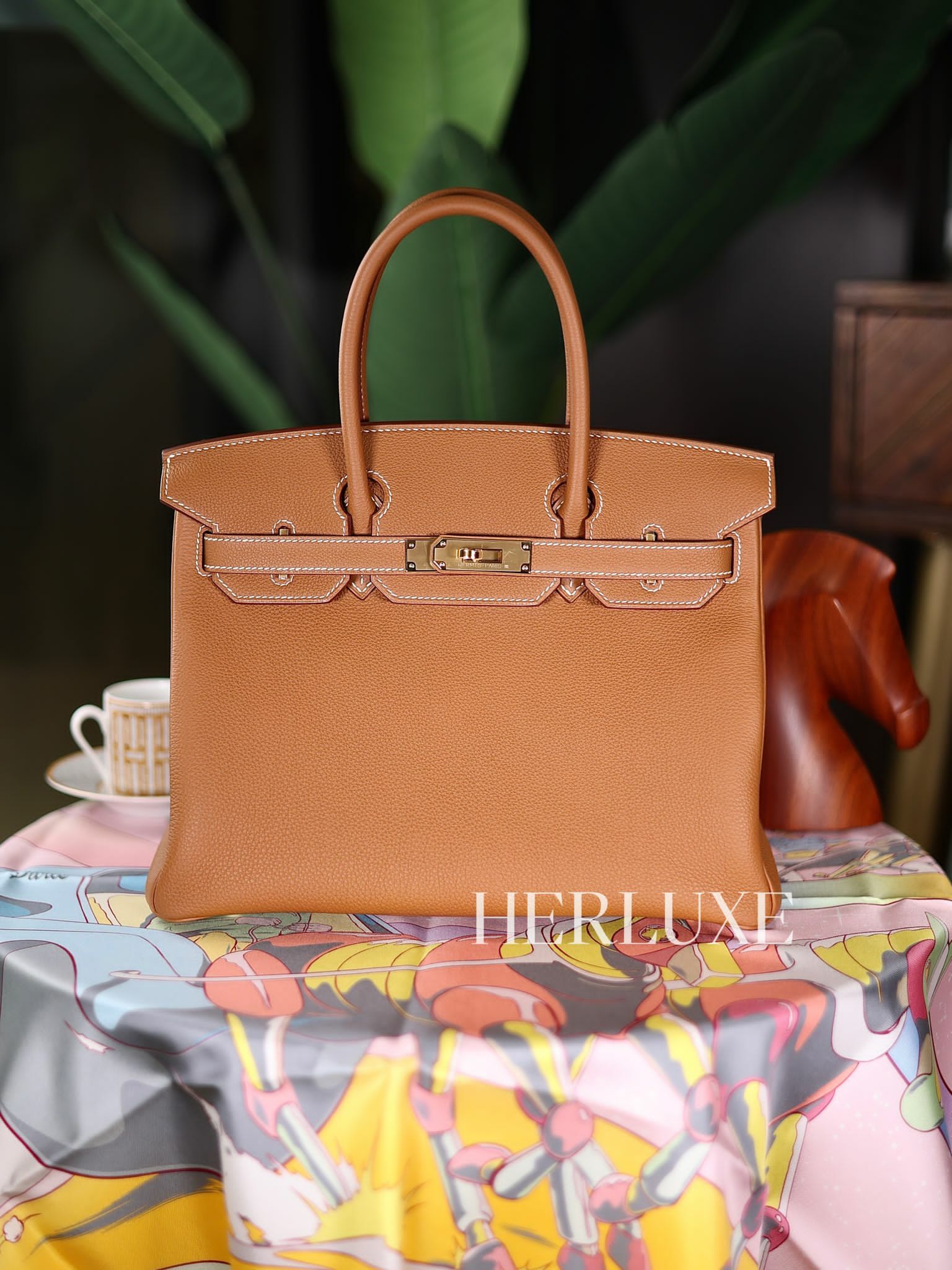 Birkin 30 37 gold cc togo K