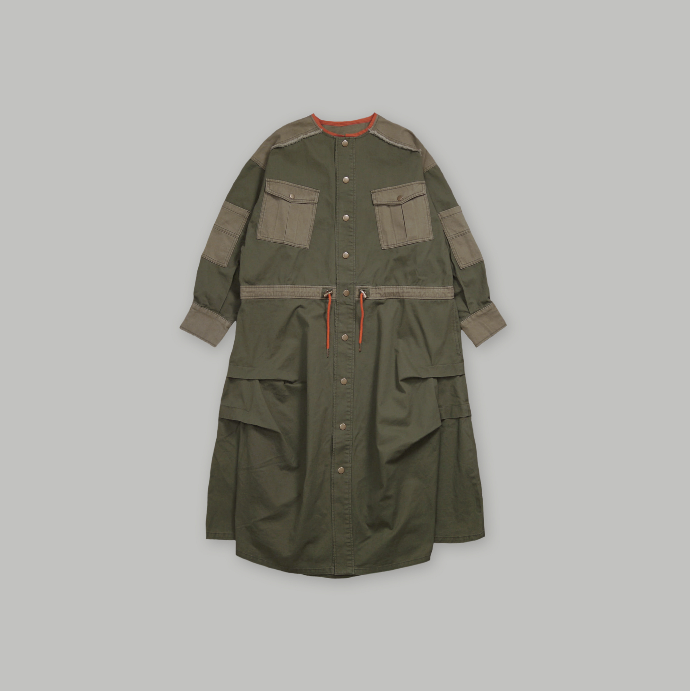 J.P.L. 立領解構軍裝大衣